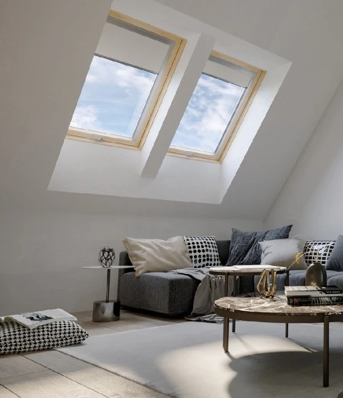 RoofLITE+Trio Pine dřevěné střešní okno_2